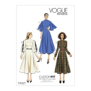 Vogue Pattern V9327 Custom Fit Misses' Dress