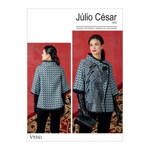 Vogue Pattern V9341 Julio Cesar Misses' Jacket