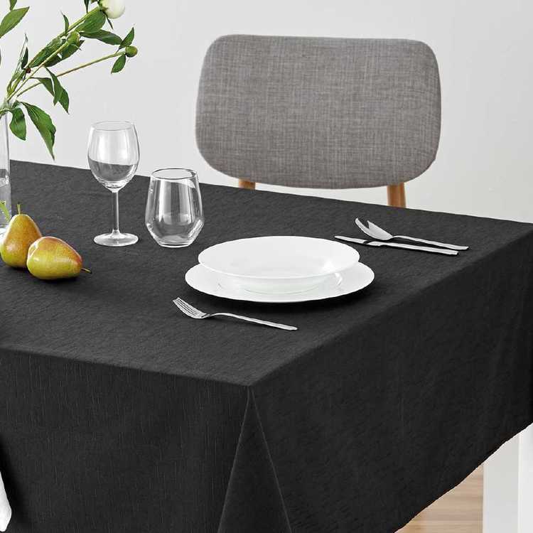 Dine By Ladelle Emerson Tablecloth Black
