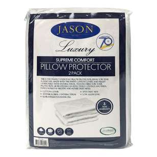 Jason Supreme Comfort Pillow Protector 2 Pack White