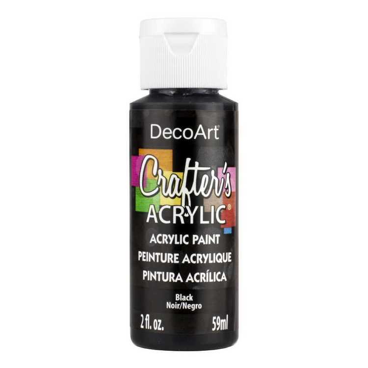 Decoart Crafter's Acrylic Paint Black 59 mL