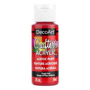 Decoart Crafter's Acrylic Paint Bright Red 59 mL