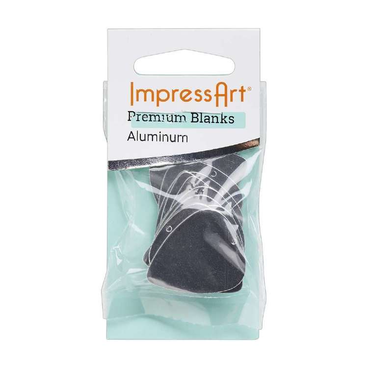 ImpressArt Guitar Pick With Hole Silver 1 1/4 x 1 in