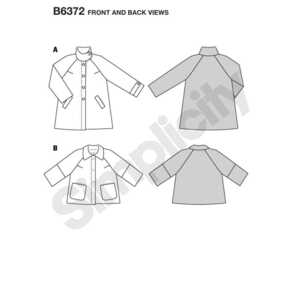 Burda Pattern 6372 Misses' Jackets 8 - 18