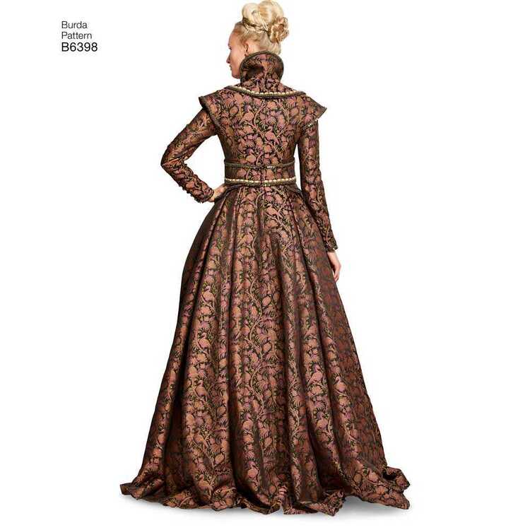 Burda 6398 Misses' Renaissance Dress Pattern 8 - 18 (Paper)