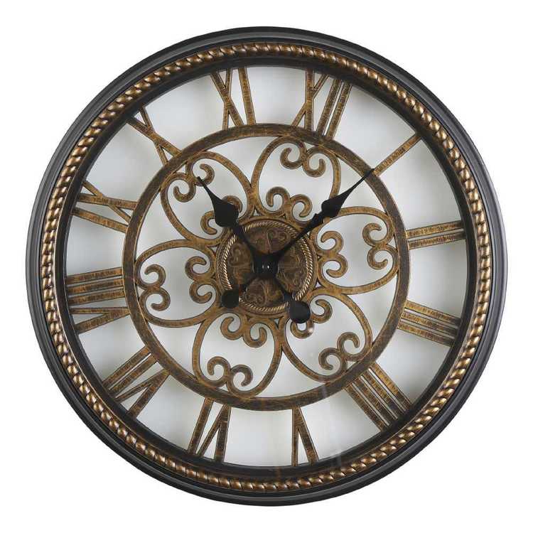 Living Space Clock With Roman Numerals