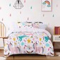 Ombre Blu Magical Unicorns Quilt Cover Set Pink