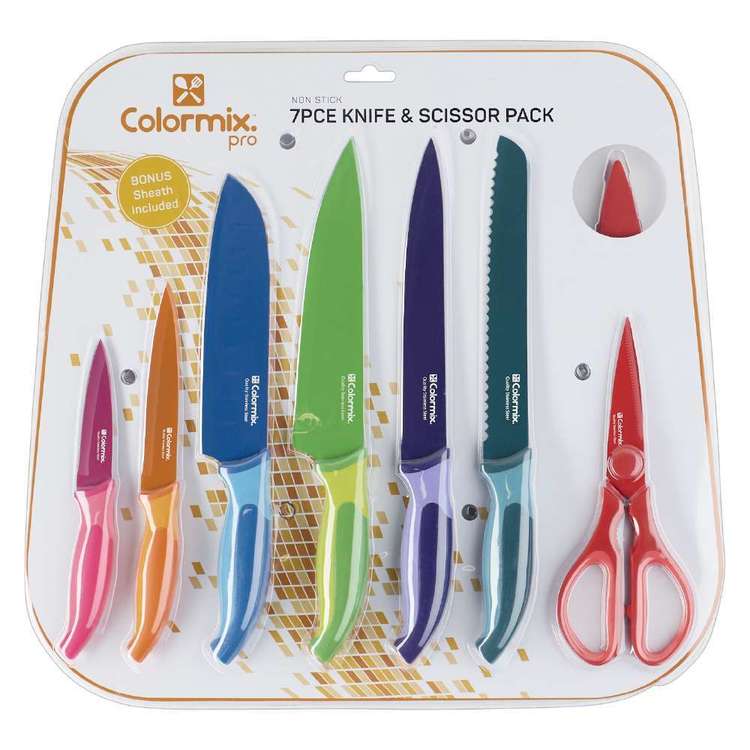 Colormix Pro 7 Piece Knife & Scissor Set