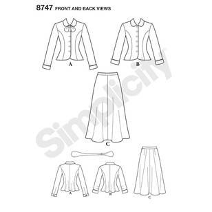 Simplicity Pattern 8747 Misses' Vintage Suit 16 - 24