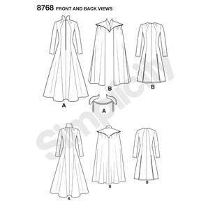 Simplicity Pattern 8768 Misses' Fantasy Costumes