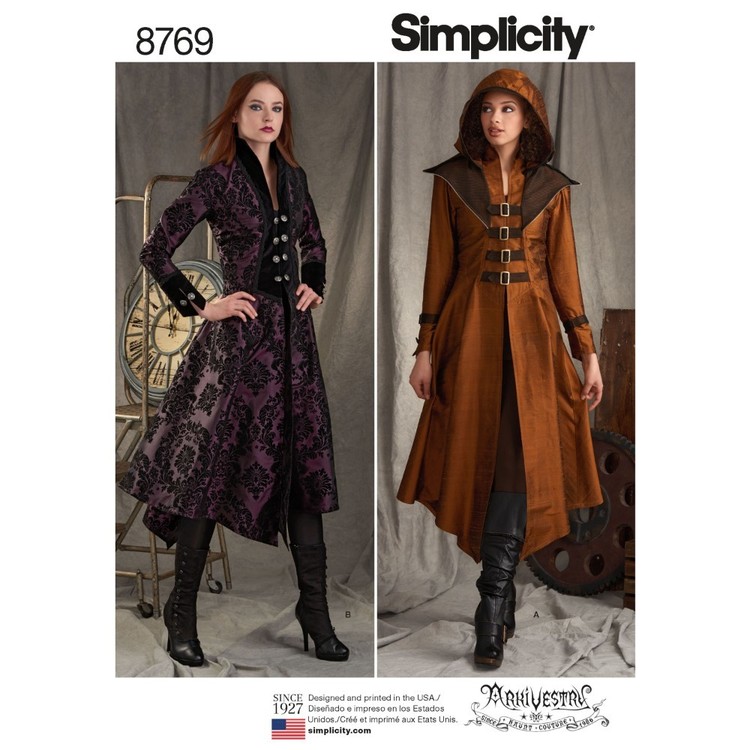 Simplicity Pattern 8769 Misses' Costume Coats