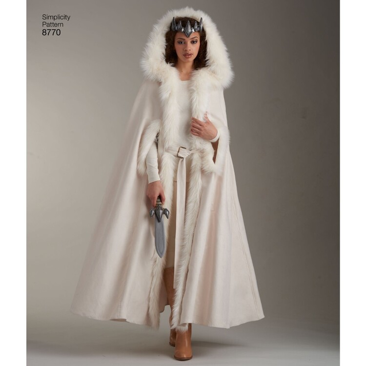 Simplicity 8770 Unisex Costume Capes Pattern One Size (Paper)