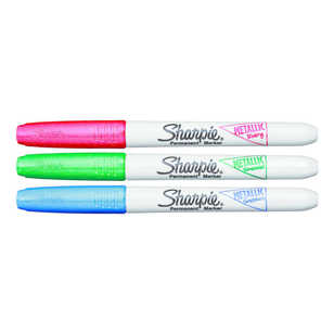 Sharpie Fine Metallic Markers 3 Pack Multicoloured