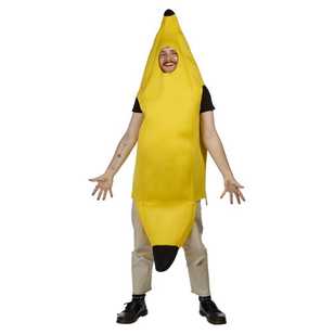 Spartys Adults Banana Costume One Size Fits Most
