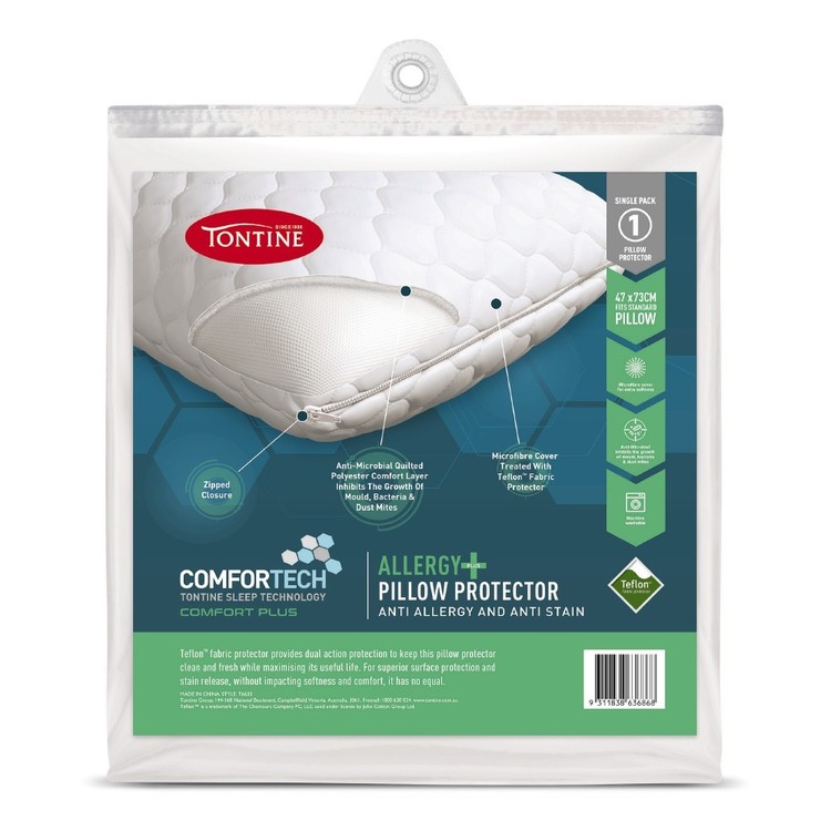 Tontine Comfortech Allergy Plus Pillow Protector
