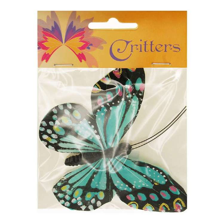 Ribtex Critters 11.5 x 9 cm Craft Butterfly Blue