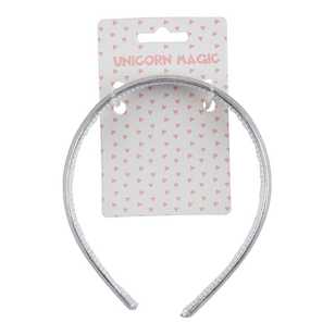Unicorn Magic Covered Headband Silver