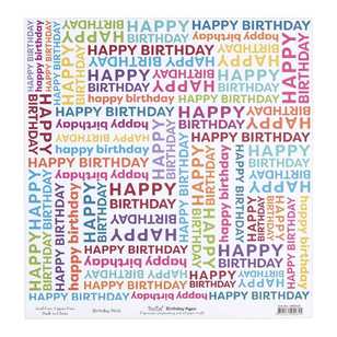 Bella! Loose Paper Birthday Wishes 30 x 30 cm Multicoloured 30 x 30 cm