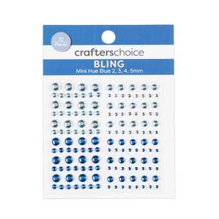 Crafters Choice Hue Rhinestones 72 Pack Blue