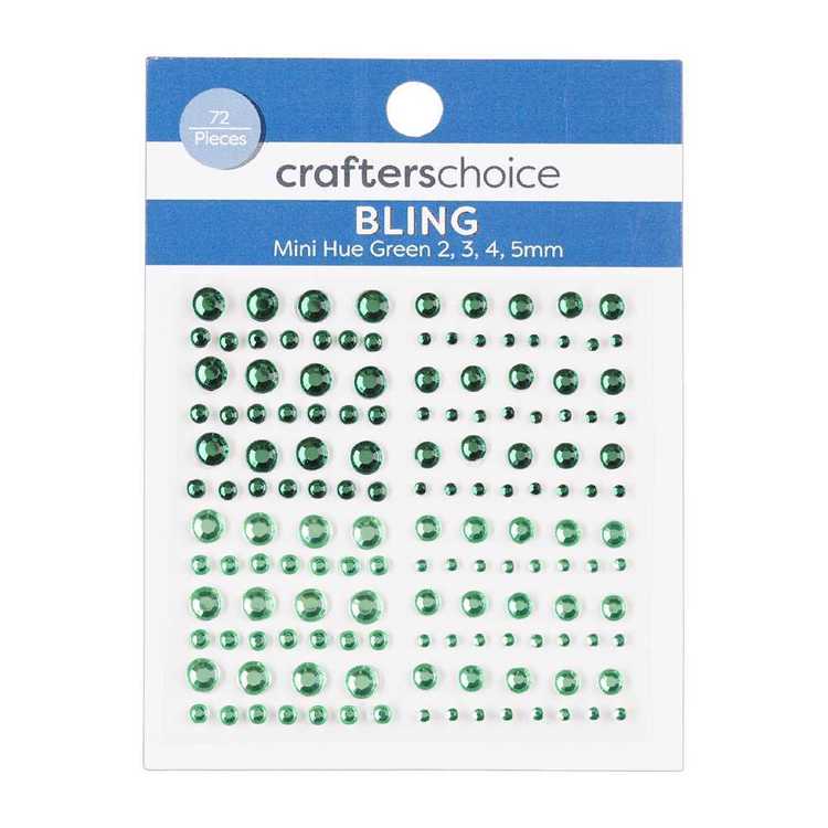 Crafters Choice Hue Rhinestones 72 Pack Green
