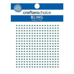 Crafters Choice Rhinestones 289 Pack Aqua