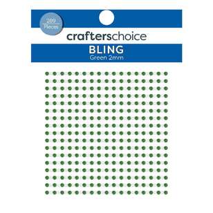 Crafters Choice Rhinestones 289 Pack Green