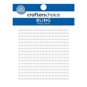 Crafters Choice Rhinestones 289 Pack Pearl