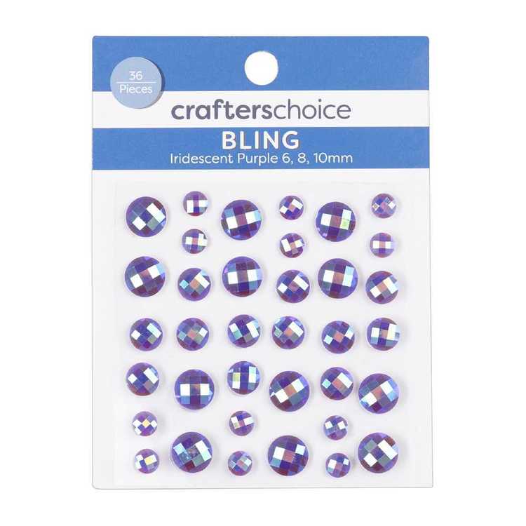 Crafters Choice Iridescent Rhinestones 36 Pack