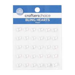 Crafters Choice Bling Hearts Pack Pearl