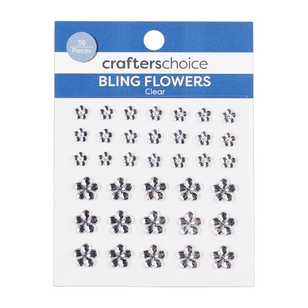 Crafters Choice Bling Flowers Pack Crystal