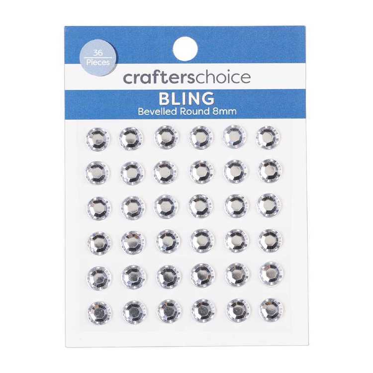 Crafters Choice Bling Bevelled Round Crystal Pack