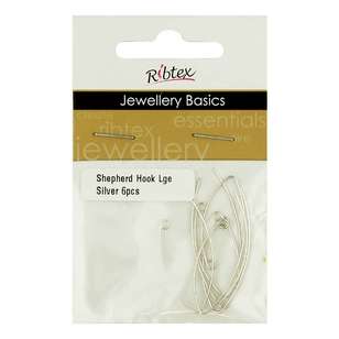 Ribtex Large Ear Wires Pack Silver