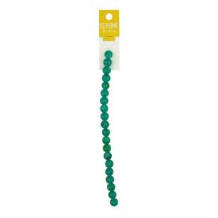 Ribtex Strung Paint Splat Glass Beads 20 Pack Green & Blue Paint Splat 10 mm