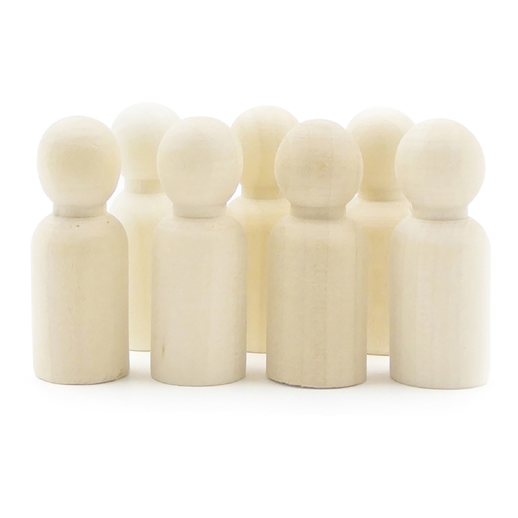 Arbee Wooden People Boys 7 Pack  Natural