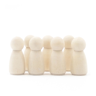 Arbee Wooden People Girls 7 Pack Natural
