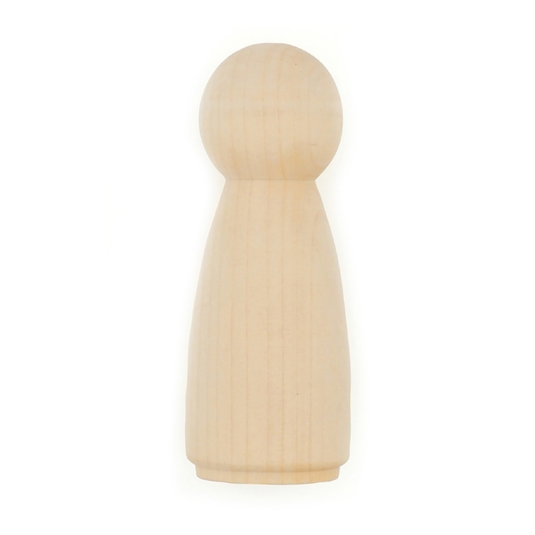 Arbee Wooden People Girl 1 Piece Natural