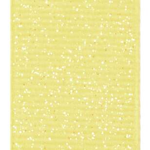 Offray Glitter Grosgrain Ribbon Lemon 22 mm x 2.7 m