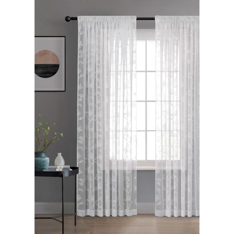 Florence Pencil Pleat Curtains Natural