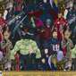 Avengers Infinity War Allover Cotton Fabric Multicoloured 112 cm