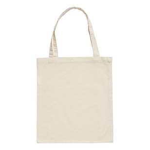 Plain Cotton Craft Bag Natural 38 x 42 cm