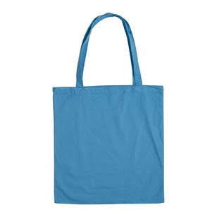 Plain Cotton Craft Bag Turquoise 38 x 42 cm