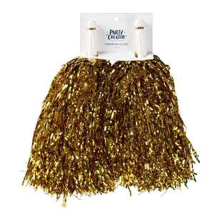 Party Creator Cheering Squad Pom Poms Gold