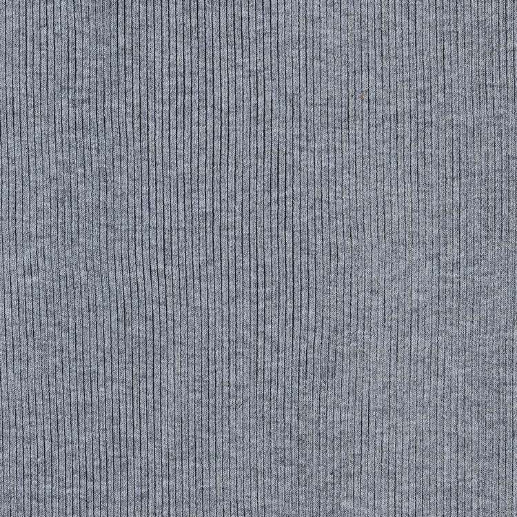 Plain Ribbing Fabric Grey
