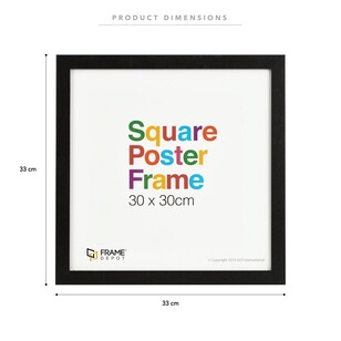 Frame Depot Extended Square Poster Frame Black