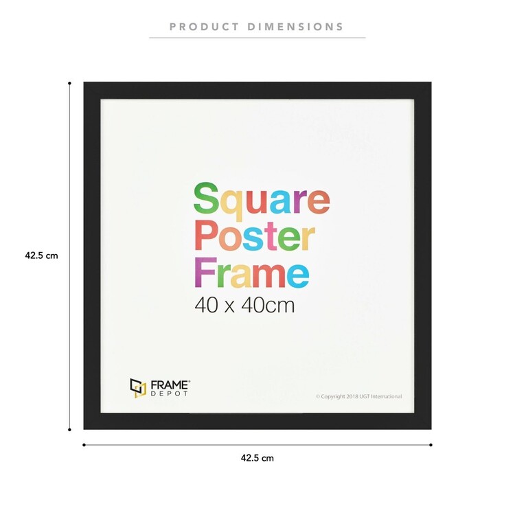 Frame Depot Extended Square Poster Frame Black