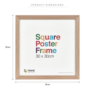 Frame Depot Extended Square Poster Frame Natural