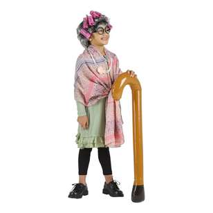 Party Creator Old Lady Set Kids Costume Multicoloured