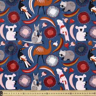 Jocelyn Proust All Animals Cotton Fabric Eucalyptus 112 cm
