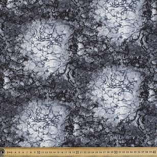 Quilt Backing Moonscape Charcoal 270 cm