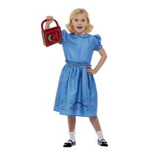 Roald Dahl Matilda Kids Costume Blue 6 - 8 Years